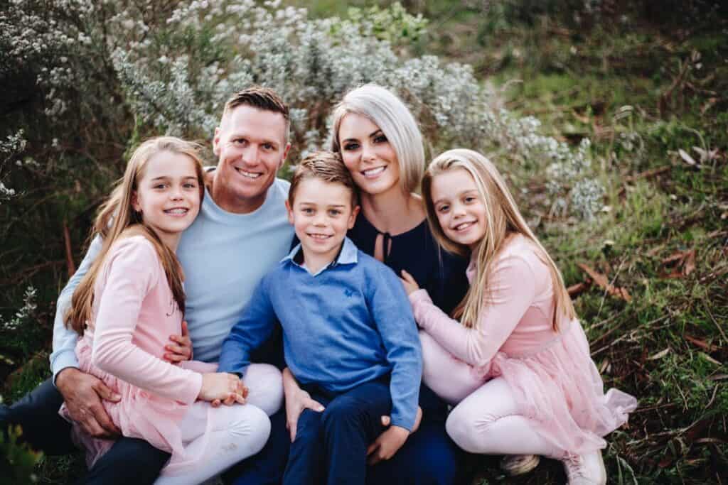 Jean de Villiers and his family