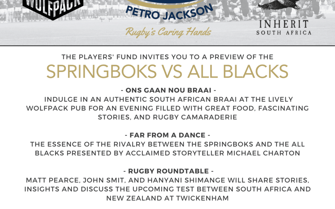 “South African Braai & Rugby huddle in London” – 24 August 2023